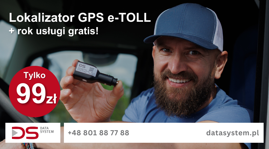  Najtańszy na rynku lokalizator GPS e-TOLL DS/ZAP z roczną usługą gratis – tylko 99 zł brutto!